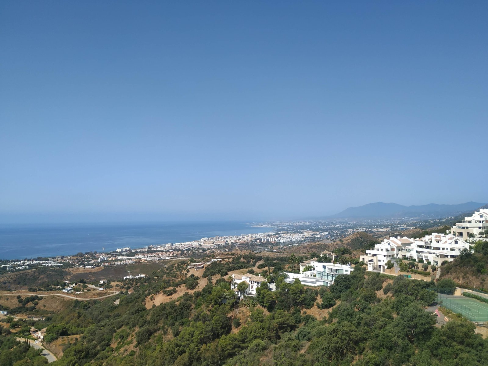 Views from Los Altos de Los Monteros over the Costa del Sol