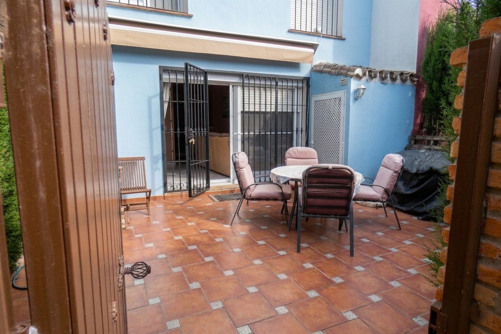 Private terrace and communal gardens